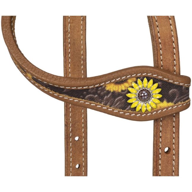 Silver Royal Sunflower Single Ear Headstall - Image 3